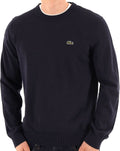 Lacoste Cotton Blend Crew Knit Navy