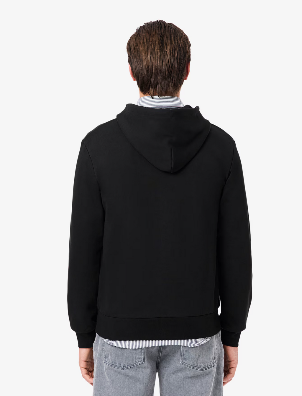 Lacoste Classic Fit Zip-Up Fleece Sweatshirt - Black