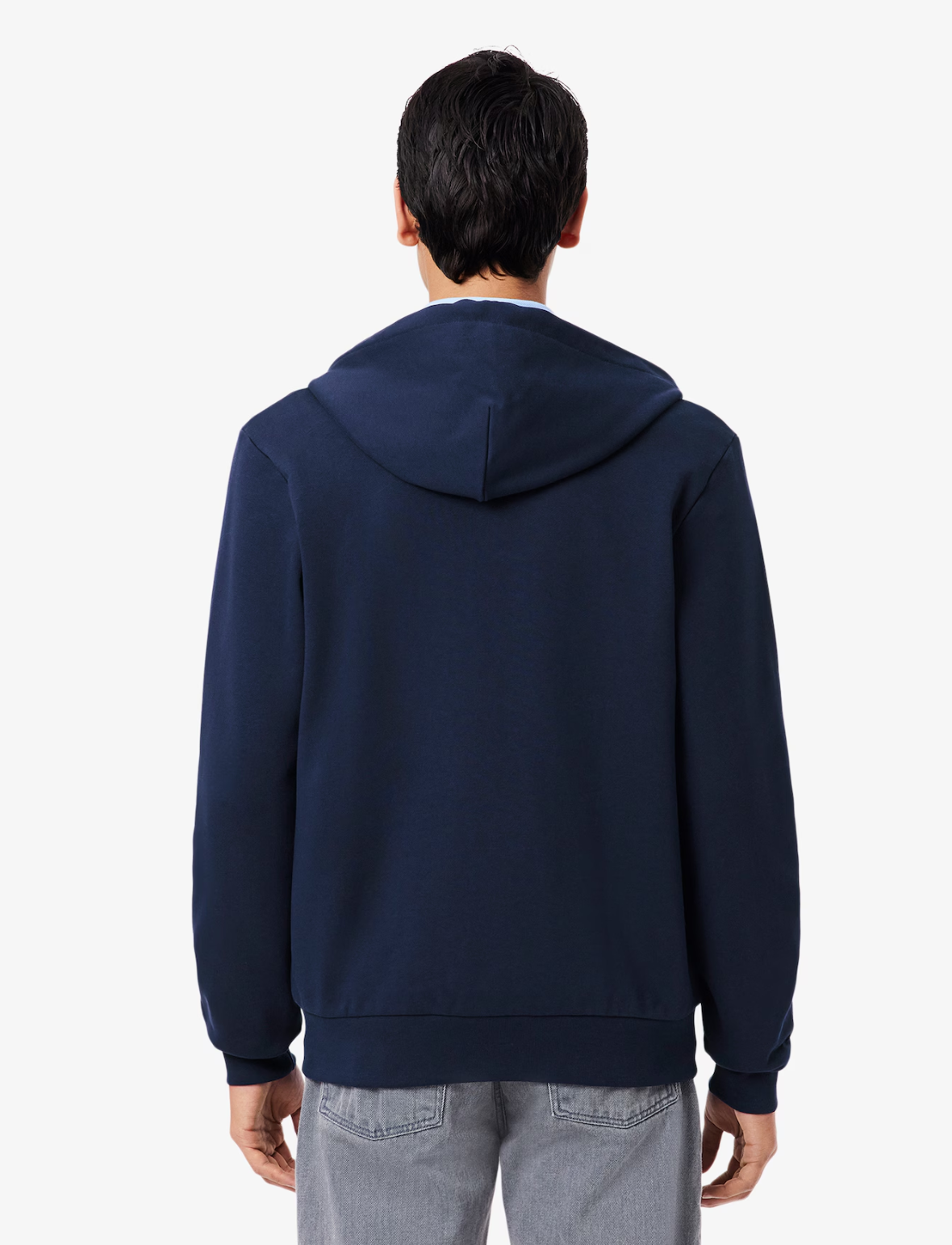 Lacoste Classic Fit Zip-Up Fleece Sweatshirt - Navy