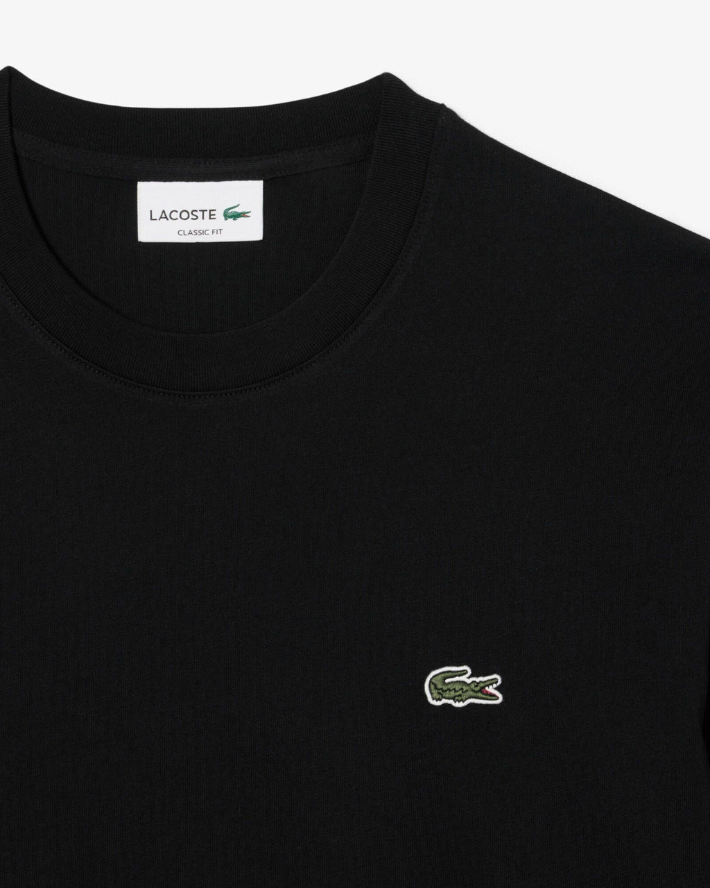 Lacoste Long Sleeved Cotton Mens T-Shirt - Black 031