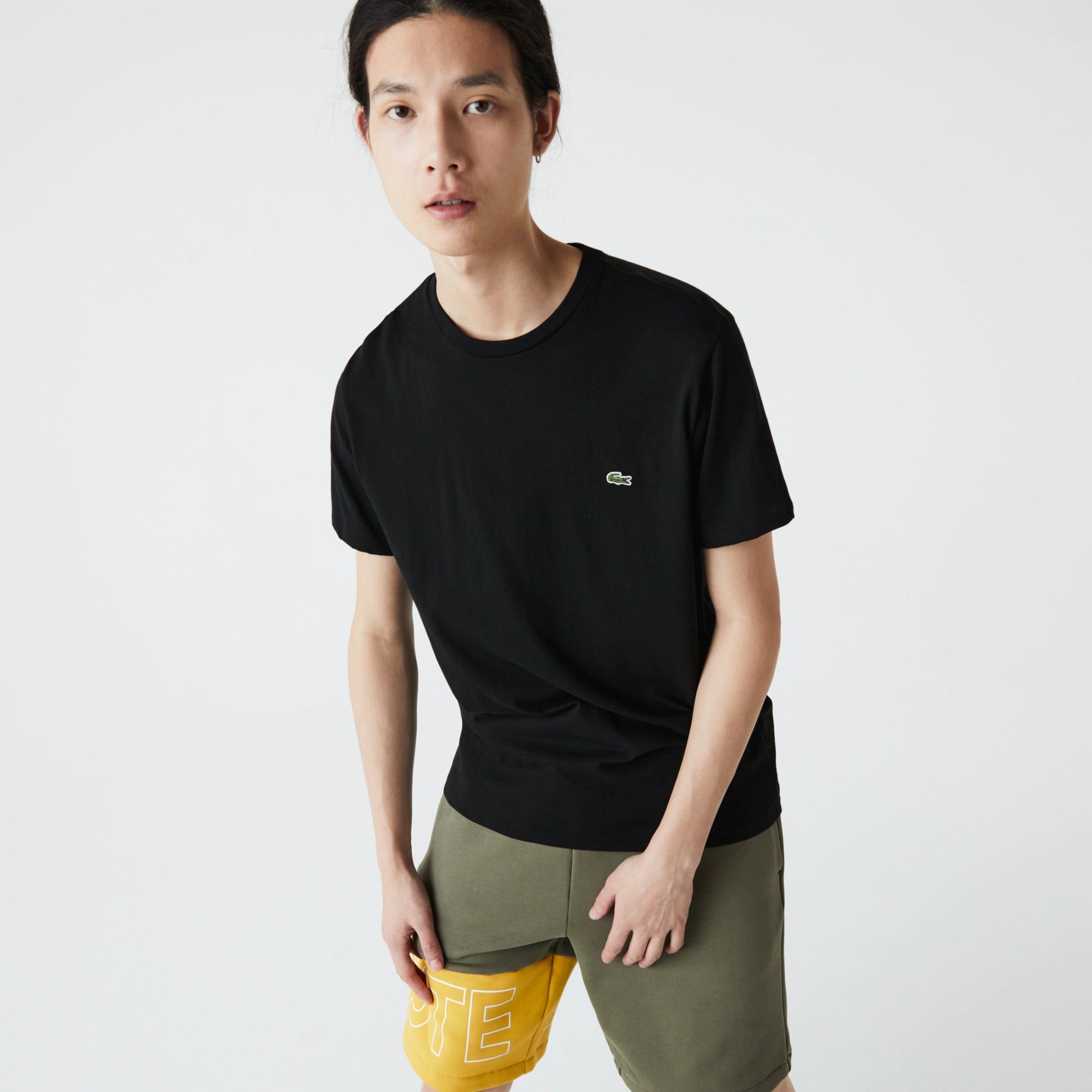 Lacoste Crew Neck Pima Cotton T-Shirt - Black